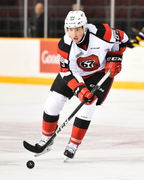 Sasha Chmelevski of the Ottawa 67's. Photo by Aaron Bell/OHL Images