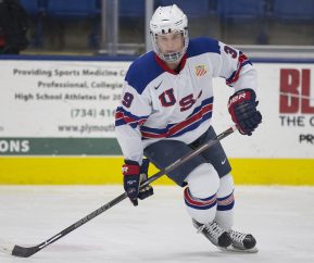 Oliver Wahsltrom from the USNTDP. Photo by Rena Laverty/USA Hockey